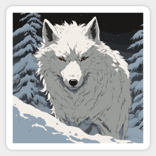 Snow Wolf Sticker